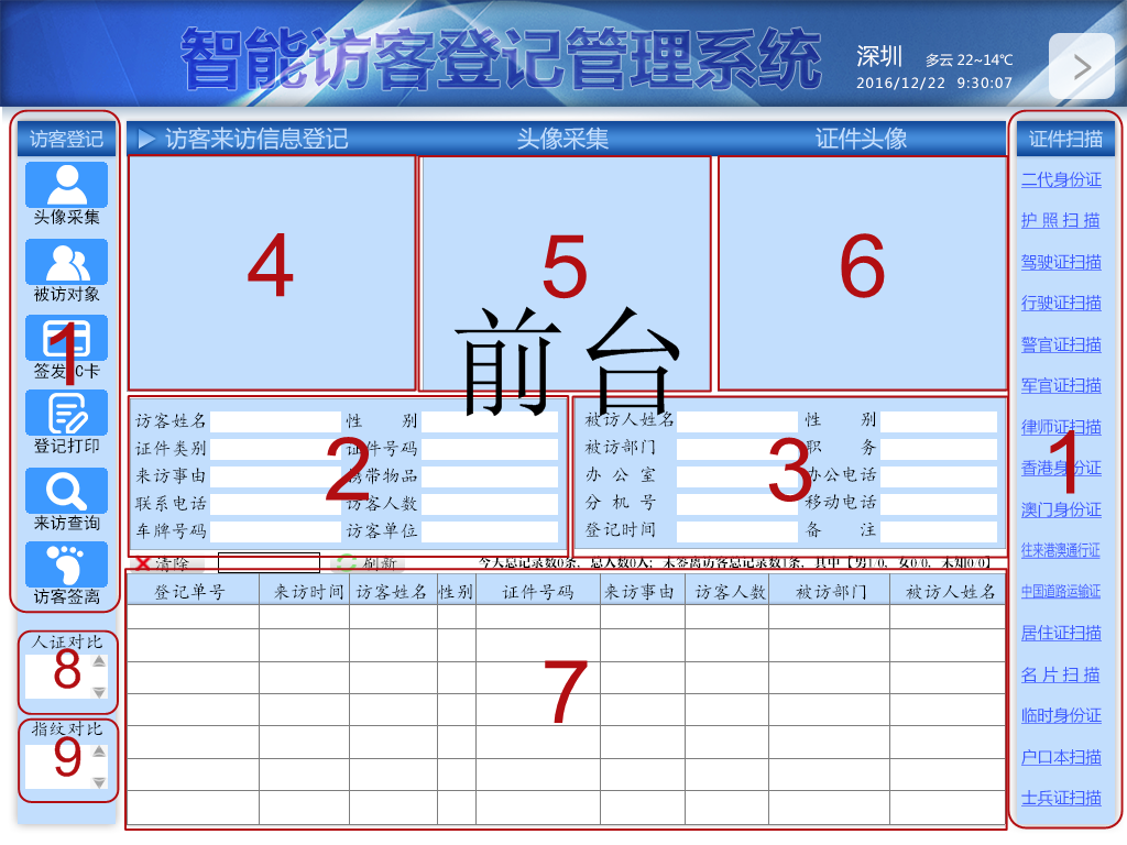 訪客登記管理系統(tǒng)