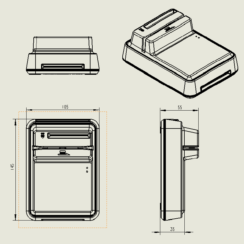 HDOS 華大HD-100智能卡讀寫器 社保卡讀卡器 醫(yī)?？ㄗx卡器 IC卡讀寫機(jī) 磁條卡身份證讀卡器 （4合1）醫(yī)保卡、磁條卡、就診卡、密碼鍵盤