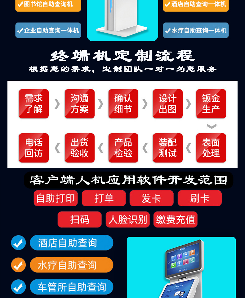 來訪人員自助登記管理系統(tǒng)多功能終端一體機定制加工客戶端應(yīng)用軟件開發(fā)